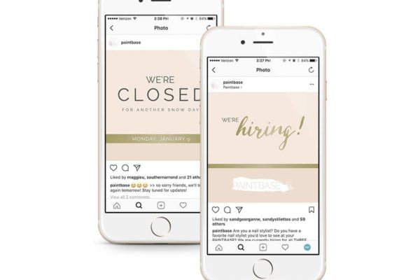 Paintbase Instagram Design - 90 Degree Design