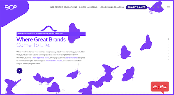 90 Degree Wins Best Design and Best Marketing Website - Raleigh, NC