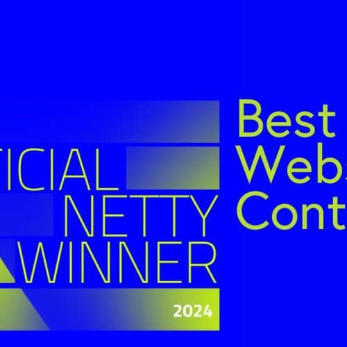 Netty Award-Best Website Content